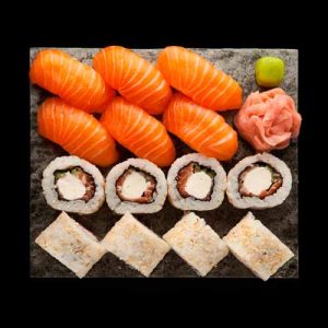 Sake assortii sushi