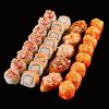 Küpsetatud mere aaded sushi